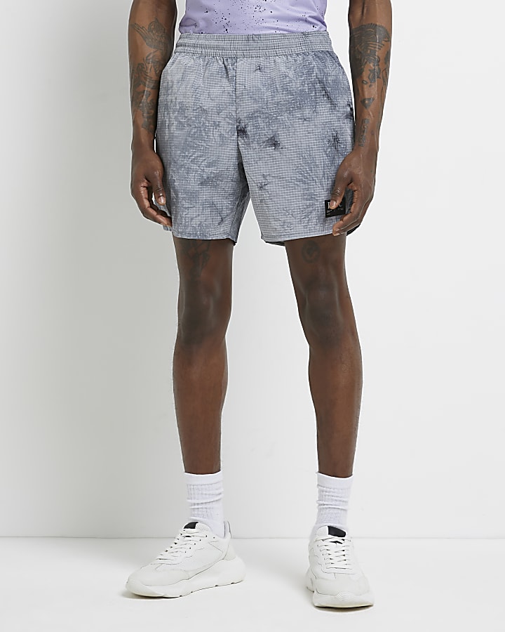 Grey Prolific sport tie dye shorts