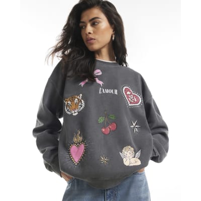 Quirky Cherub Hotfix Sweatshirt