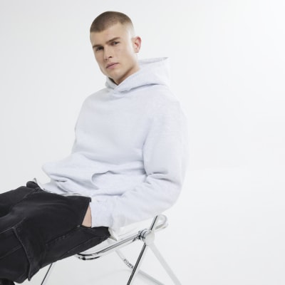 Grey Regular Fit Long Sleeve Hoodie