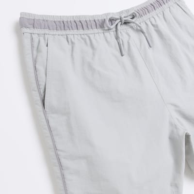 Grey regular fit swim shorts