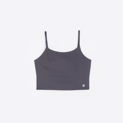 Grey RI Active cropped vest