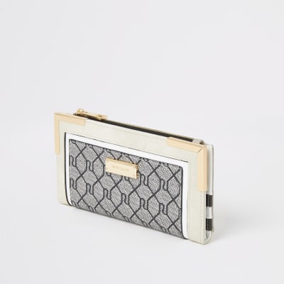 river island purse grey