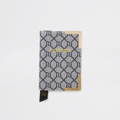 Grey RI Monogram Passport