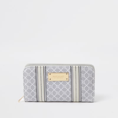 river island purse grey