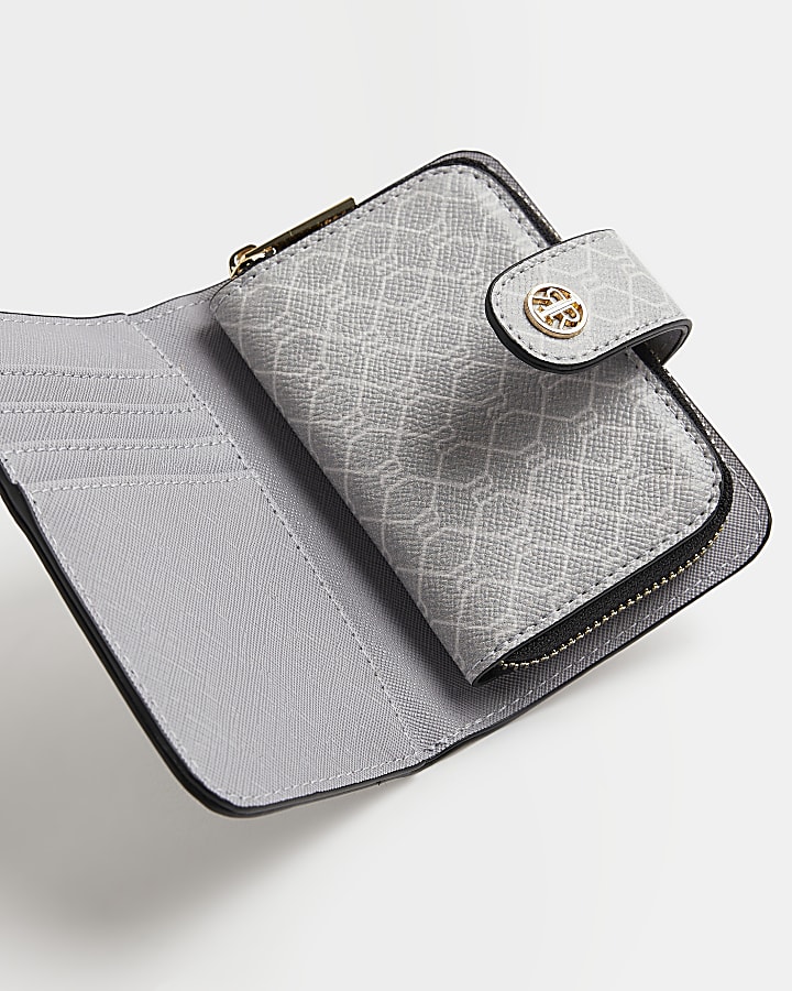 Grey RI monogram purse