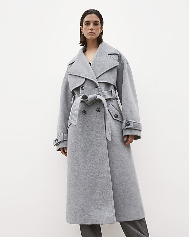 Grey RI Studio trench coat