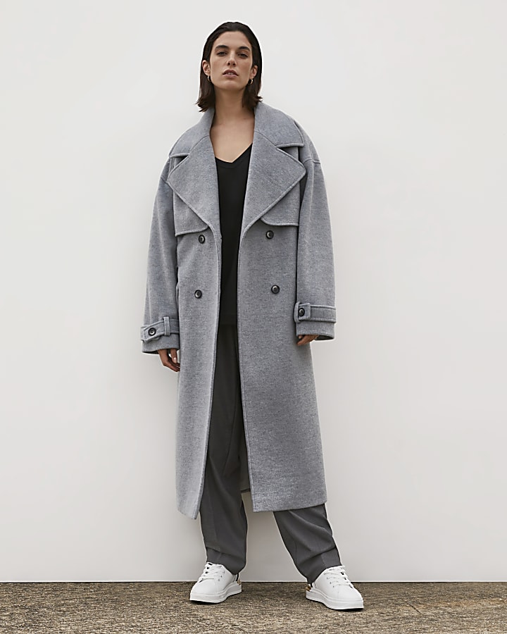 Grey RI Studio trench coat