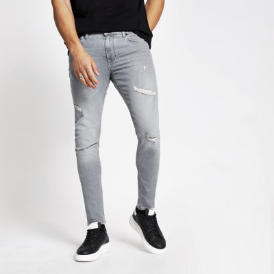 river island grey skinny jeans