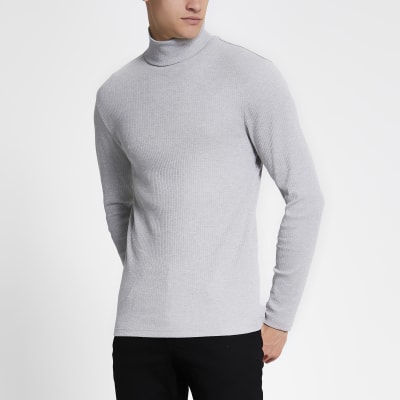 slim fit roll neck