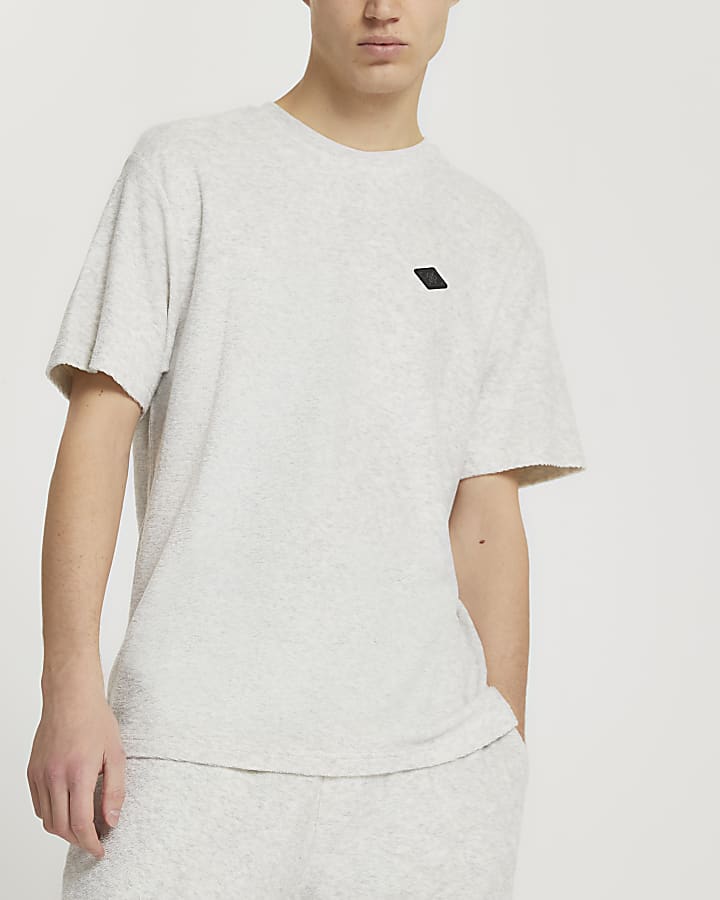 Grey 'RR' short sleeve t-shirt