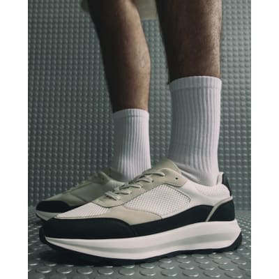 River Island Grey Runner Trainers