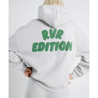 Grey RVR Edition Back Print Hoodie