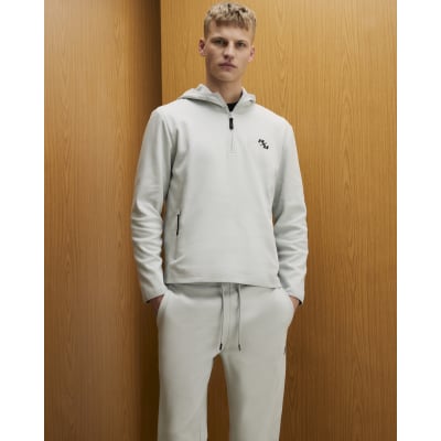 Grey RXR Quarter Zip Hoodie