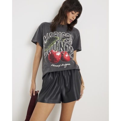 Grey Short Sleeve Arizona Cherry T-shirt