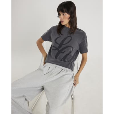 Grey Short Sleeve LA T-shirt