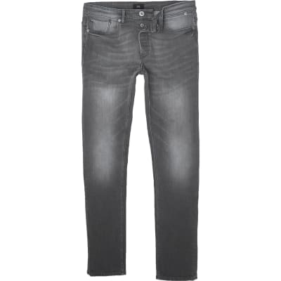 river island grey skinny jeans