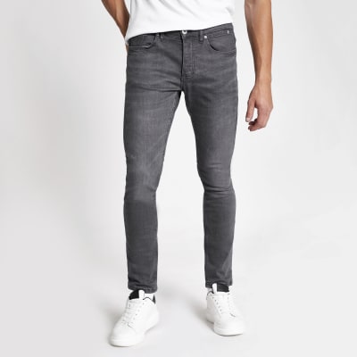 Grey Sid skinny fit jeans | River Island