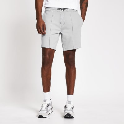 grey jersey shorts