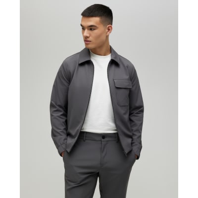 Grey Skinny Fit Comfort Stretch Jacket