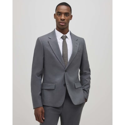 River Island Grey Skinny Fit Stretch Suit Jacket
