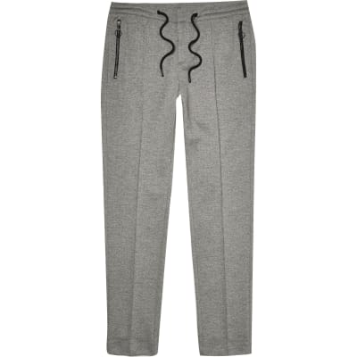 black and gray joggers