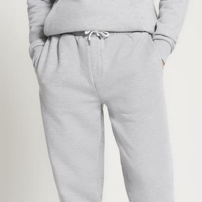 lacoste slim fit basic joggers in grey