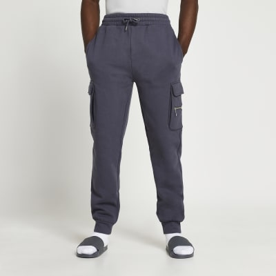 river island grey joggers