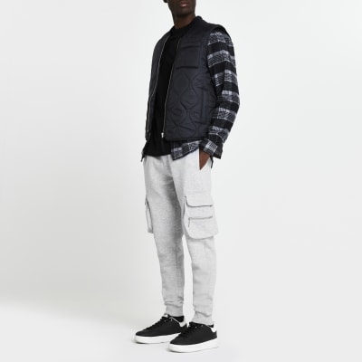 river island grey joggers