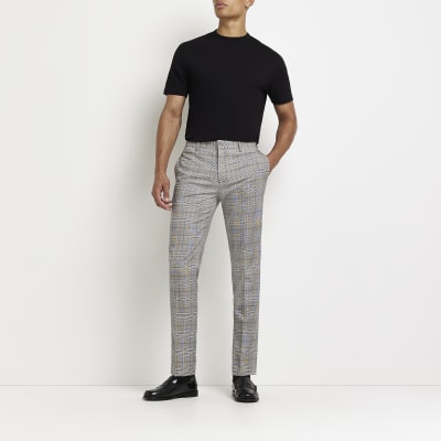 Zara checked trousers store mens