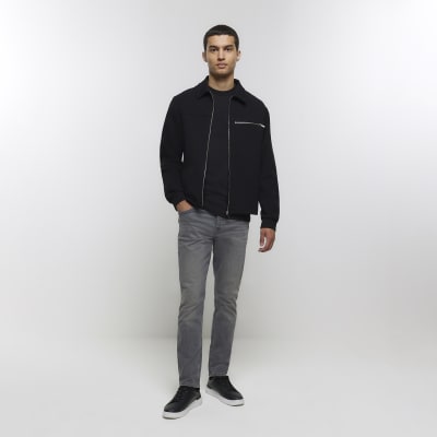 Grey slim fit jeans River Island