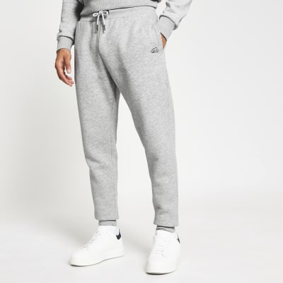 grey slim joggers