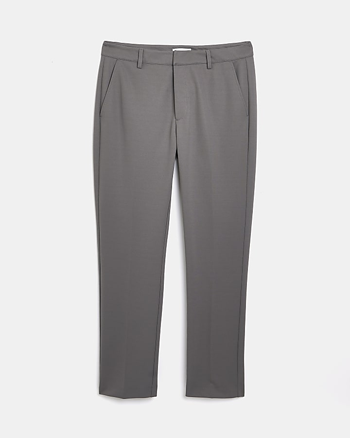 Grey slim fit ponte Trousers
