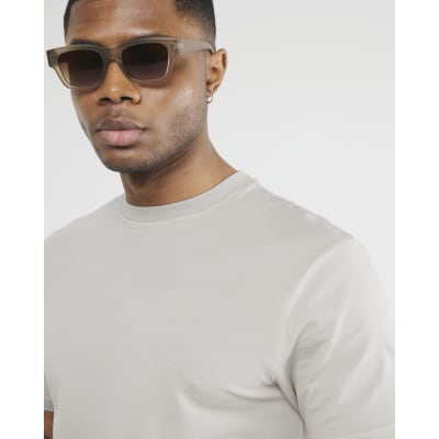 Grey Slim Fit Short Sleeve T-Shirt