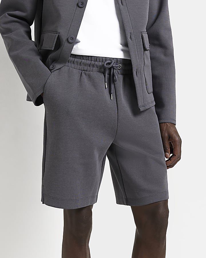 Grey Slim fit Shorts
