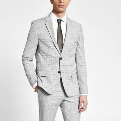 mens gray suit