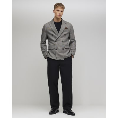 Grey Slim Fit Stretch Suit Jacket