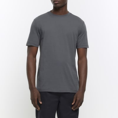 River island grey t 2024 shirt