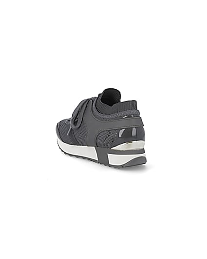 360 degree animation of product Grey slip on trainers frame-7