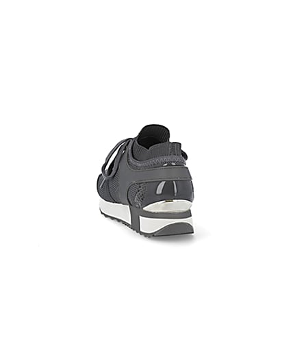 360 degree animation of product Grey slip on trainers frame-8