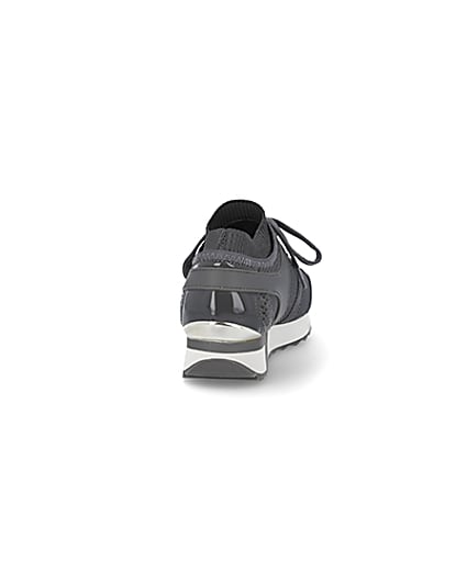 360 degree animation of product Grey slip on trainers frame-10