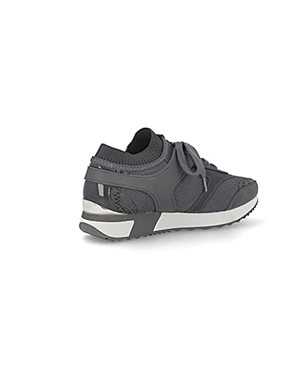 360 degree animation of product Grey slip on trainers frame-13