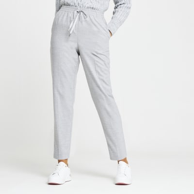 Grey Smart Tailored Jogger River Island