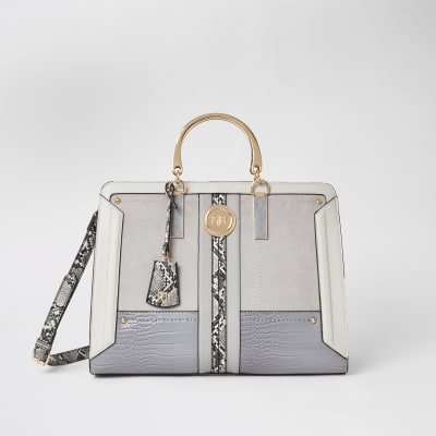 river island purse grey