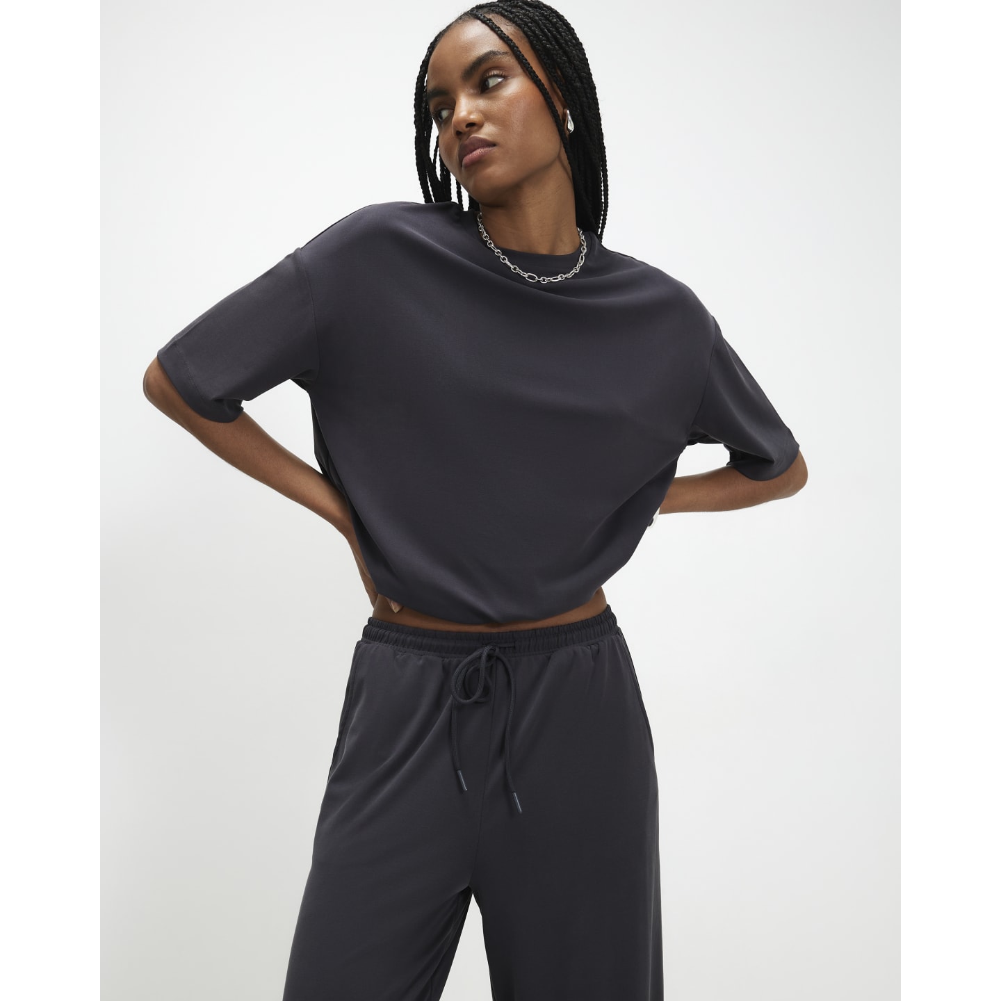 River Island Grey Soft Touch T-Shirt — photo 1 of 1
