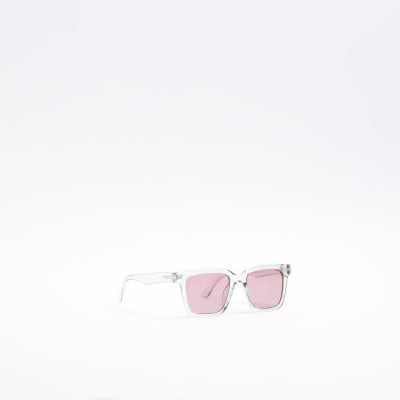 Grey square frame sunglasses