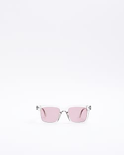 Grey square frame sunglasses
