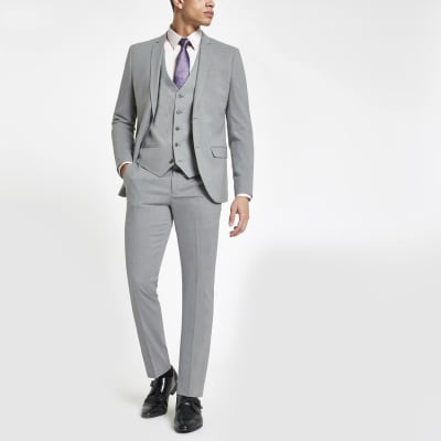 skinny fit suit trousers