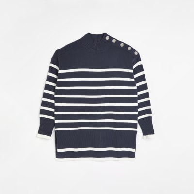 Grey striped jumper