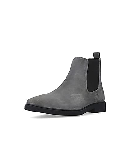 360 degree animation of product Grey Suede Chelsea Boots frame-0