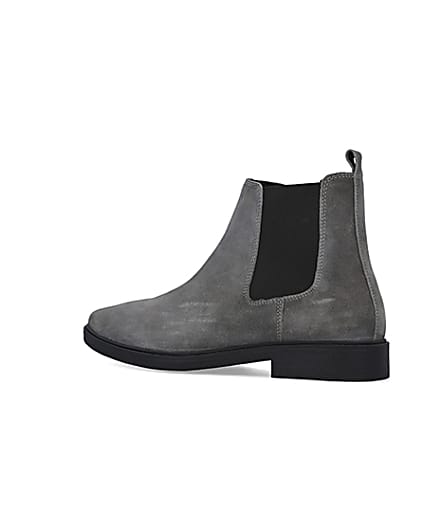 360 degree animation of product Grey Suede Chelsea Boots frame-5